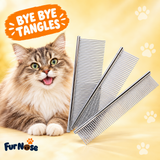 Detangle Pro Comb – Stainless Steel Grooming Comb for Dogs & Cats